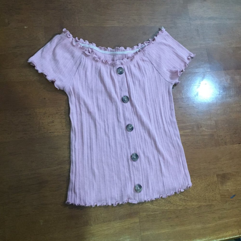 Justice Pink Top